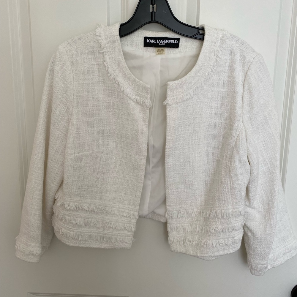 Karl Lagerfield White Jacket Size S
